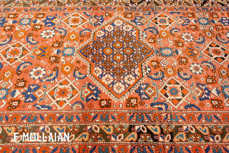 Antique Persian Meshkin Runner Carpet  n°:87285353